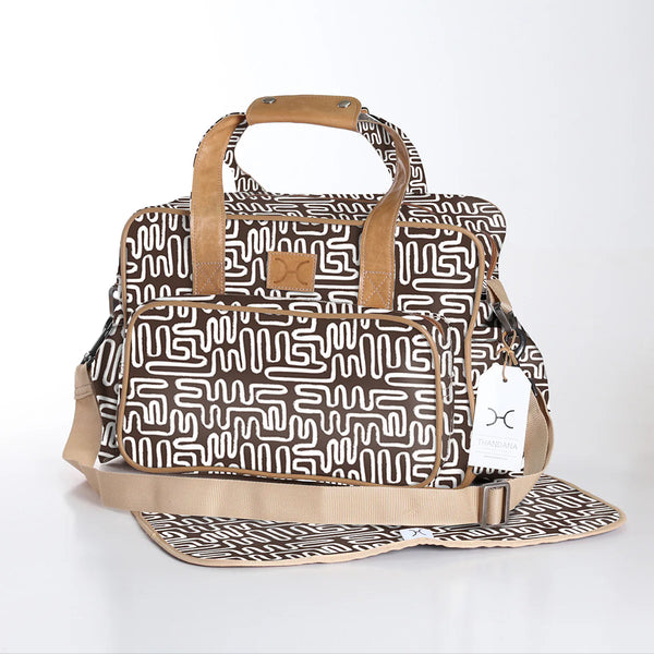 Laminated Fabric Baby Nappy Bag