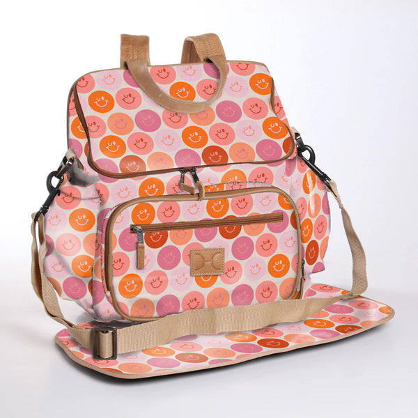 Laminated Fabric Baby Nappy Backpack