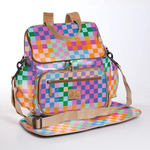 Laminated Fabric Baby Nappy Backpack